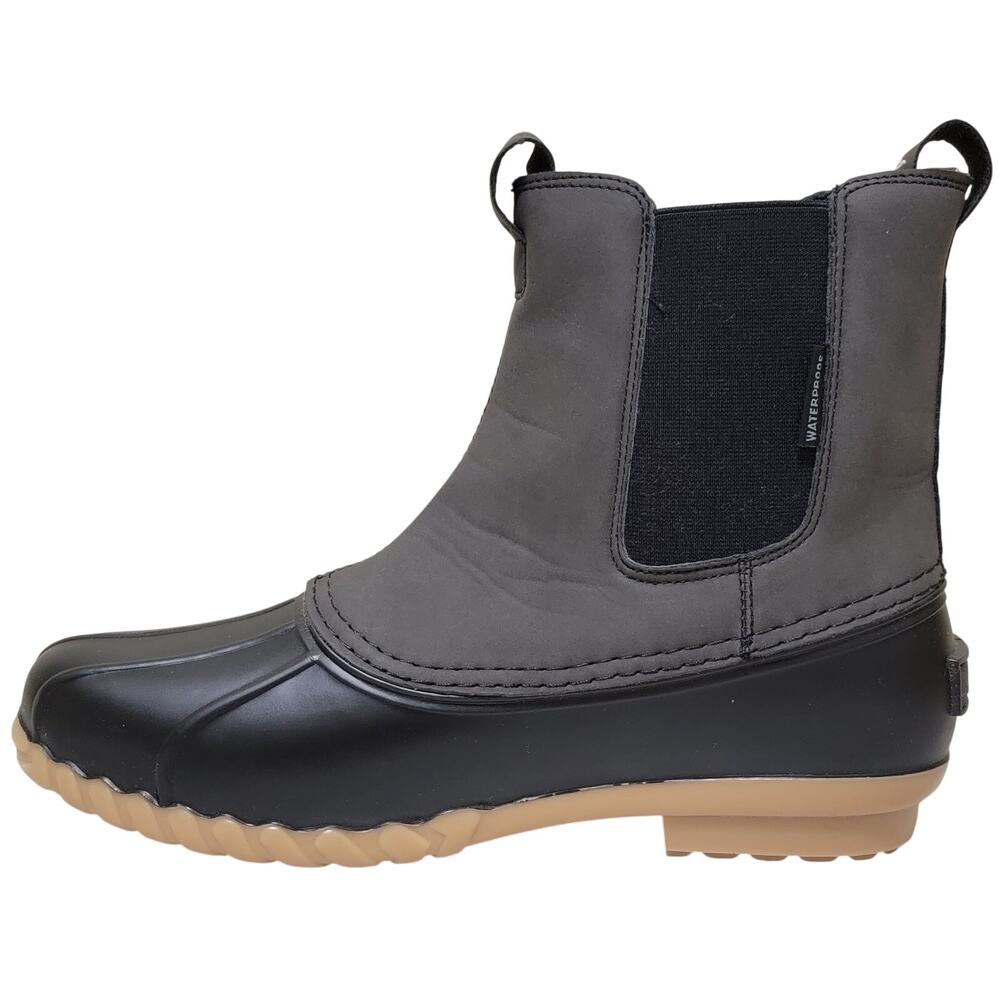 JBU Men Milton Waterproof Chelsea Duck Boots Size US 10M Black Grey - Picture 3 of 5